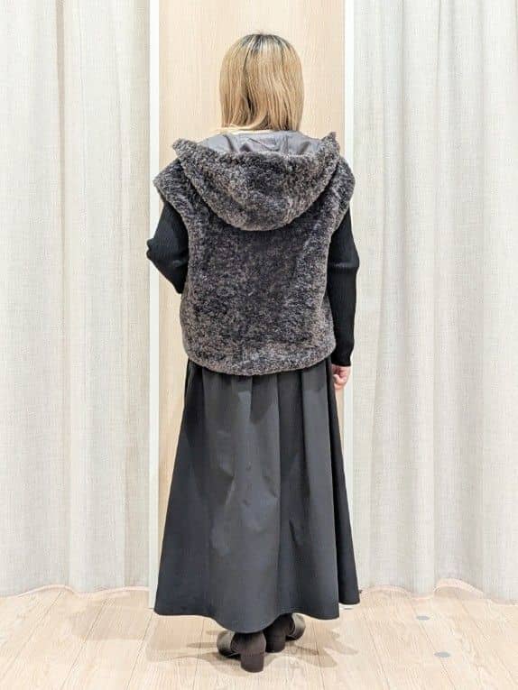 minさんの「grove｜【名品アウター/3WAY・はっ水】ボアライナー付マウンテンパーカ」を使ったコーディネート