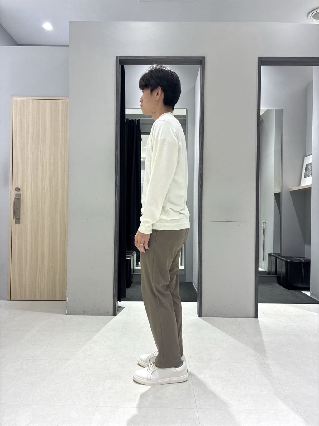 わいずみさんの「TAKEO KIKUCHI｜【抗菌防臭/シーズンレス】シアサッカー ジャージシャツ」を使ったコーディネート