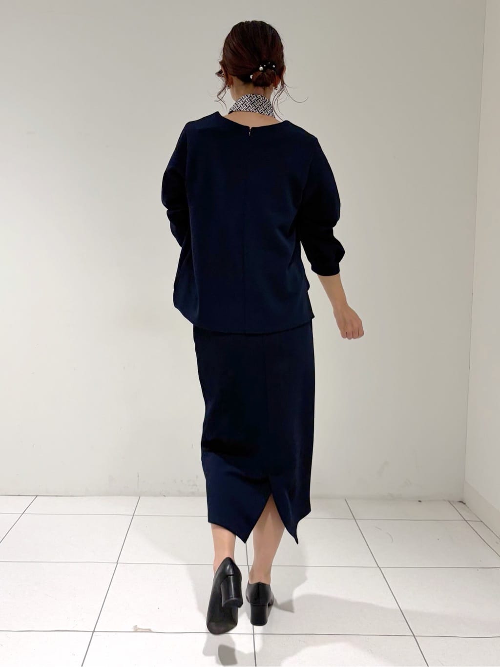 shioriさんの「INDIVI｜【SETUP可能／袖コンシャス】ダンボールジャージトップス」を使ったコーディネート