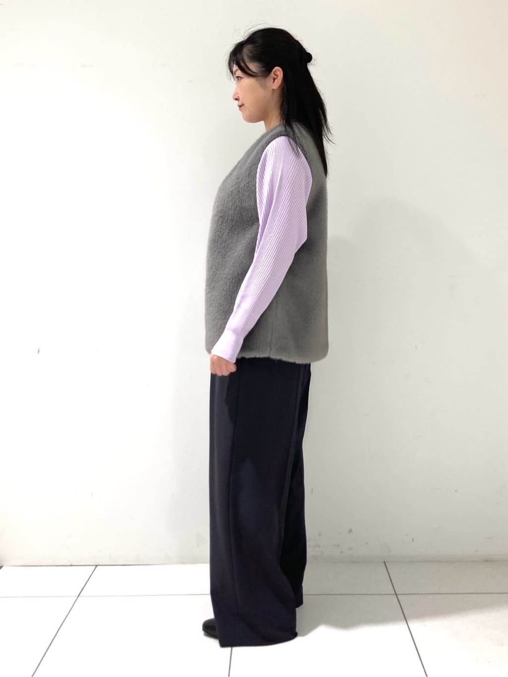 momokoさんの「INDIVI｜ミンク調フェイクファージレ」を使ったコーディネート
