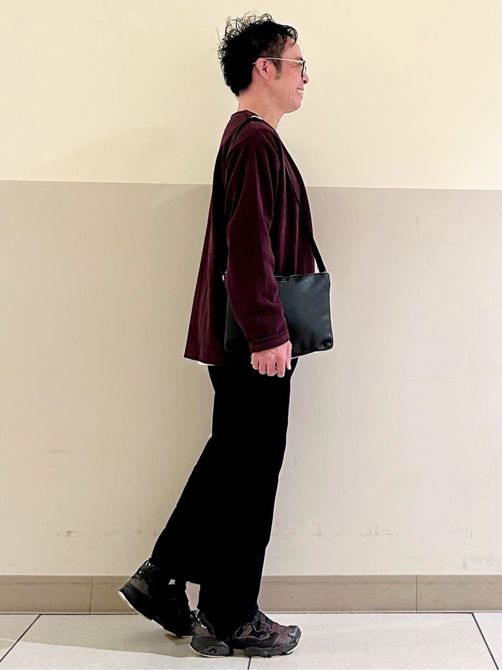 KENJI Iさんの「THE SHOP TK｜【セットでお買い得！】モールニットカーディガン＋長袖Tシャツ　洗濯機OK/吸水速乾・毛玉になりにくい」を使ったコーディネート