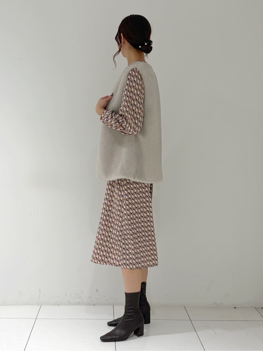 shioriさんの「INDIVI｜ミンク調フェイクファージレ」を使ったコーディネート