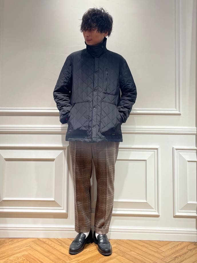 橋本さんの「DRESSTERIOR｜◆キルティング ハンティングジャケット」を使ったコーディネート