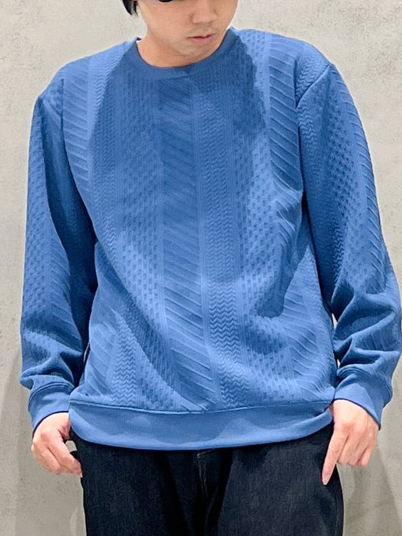 SHI-MAさんの「THE SHOP TK｜【無地に飽きた方へ】ふくれジャカードスウェット　洗濯機OK/6色展開/ユニセックスでおすすめ！」を使ったコーディネート