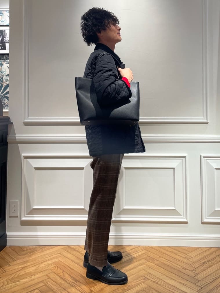 橋本さんの「DRESSTERIOR｜◆キルティング ハンティングジャケット」を使ったコーディネート
