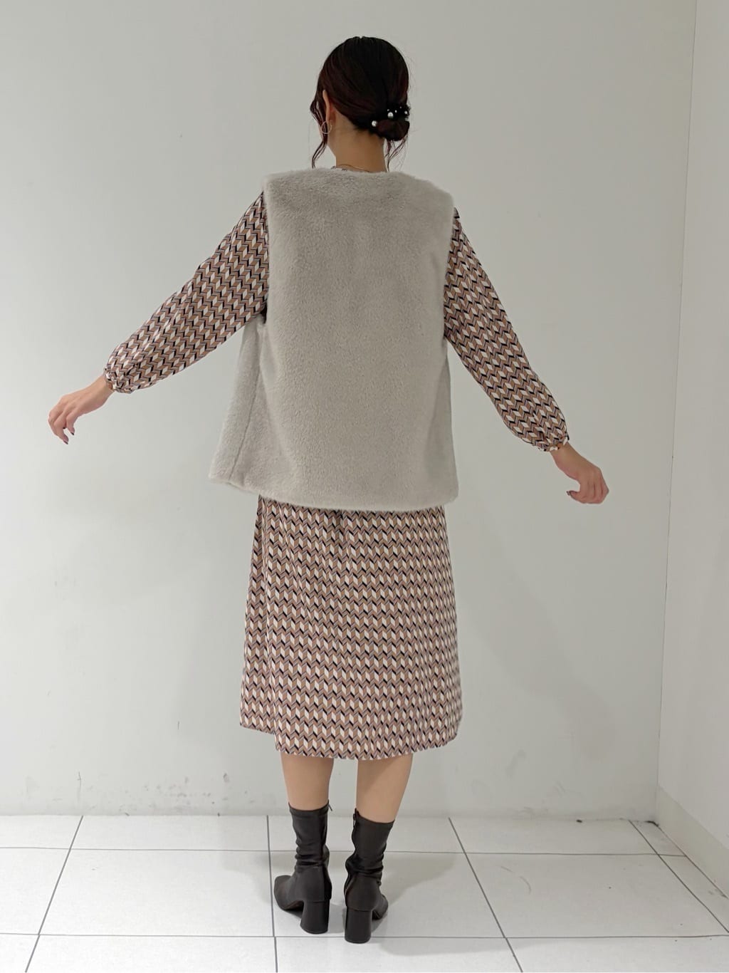 shioriさんの「INDIVI｜ミンク調フェイクファージレ」を使ったコーディネート