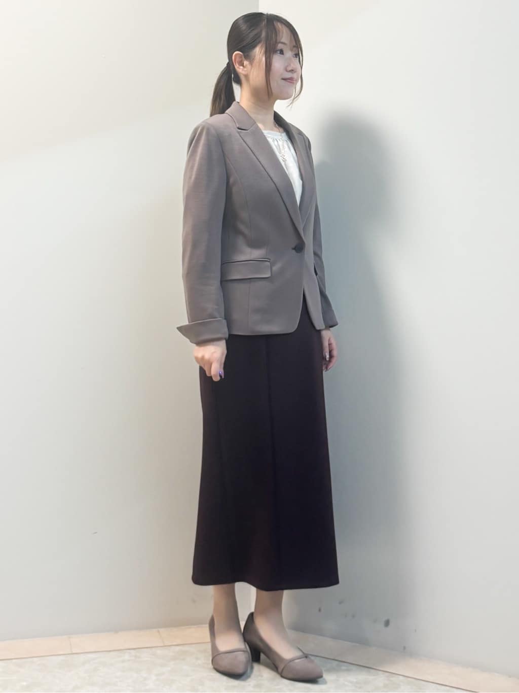 Sawaさんの「Reflect｜【パンツにもスカートにも合わせやすい◎】ライティブルゾン」を使ったコーディネート