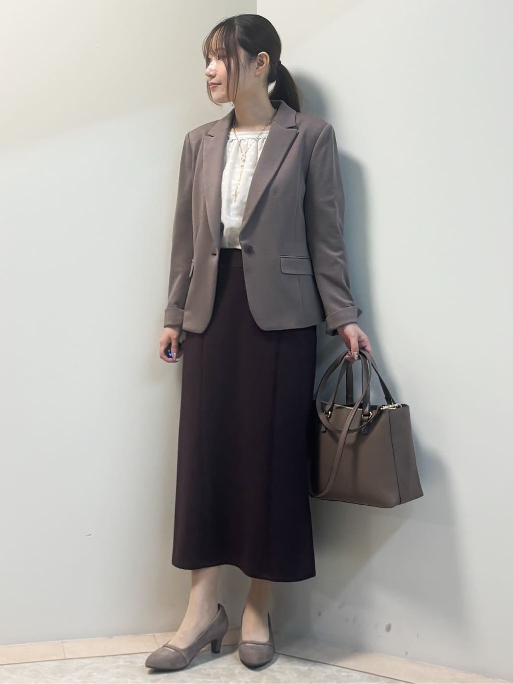 Sawaさんの「Reflect｜【パンツにもスカートにも合わせやすい◎】ライティブルゾン」を使ったコーディネート