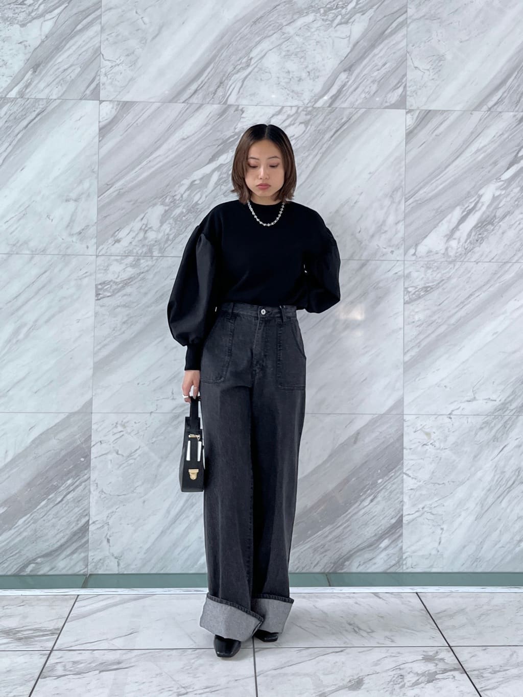 Harukaさんの「INDIVI｜ロールアップデニム」を使ったコーディネート