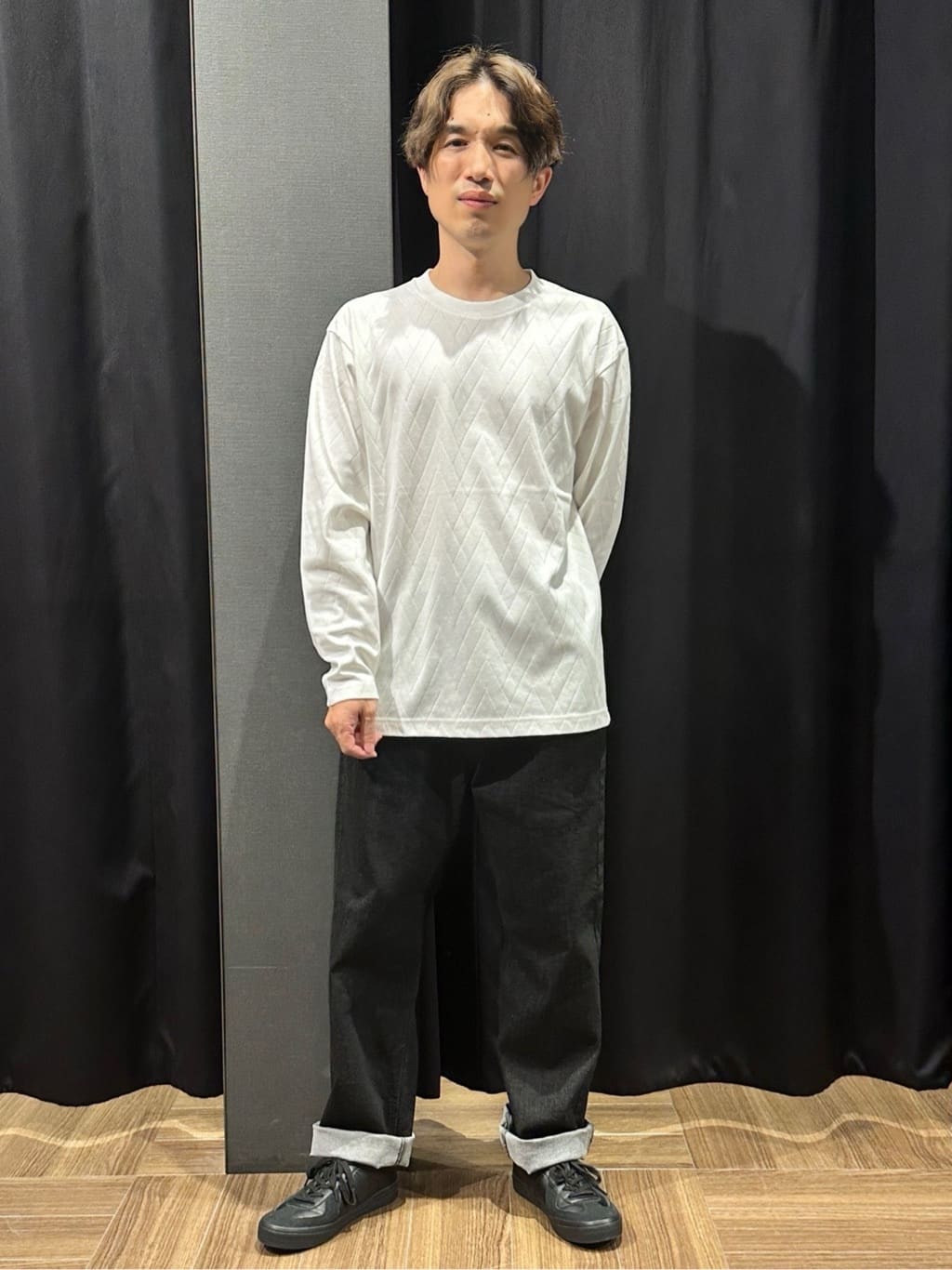 tomoyaさんの「THE SHOP TK｜TECLINO／テクリーノ 長袖オックスシャツ【洗濯機OK】」を使ったコーディネート