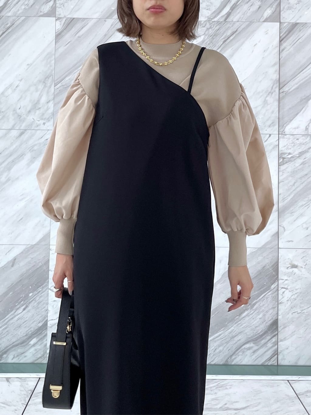 Harukaさんの「INDIVI｜【MILLELA FIRENZE】ショルダームーンバッグ」を使ったコーディネート