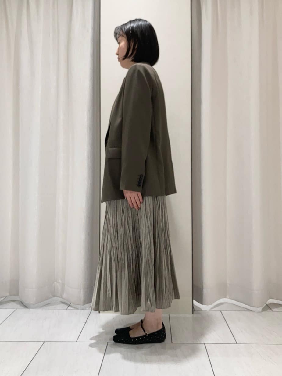 わたなべさんの「UNTITLED｜【セットアップ可】ウールライク ダブルブレストジャケット」を使ったコーディネート