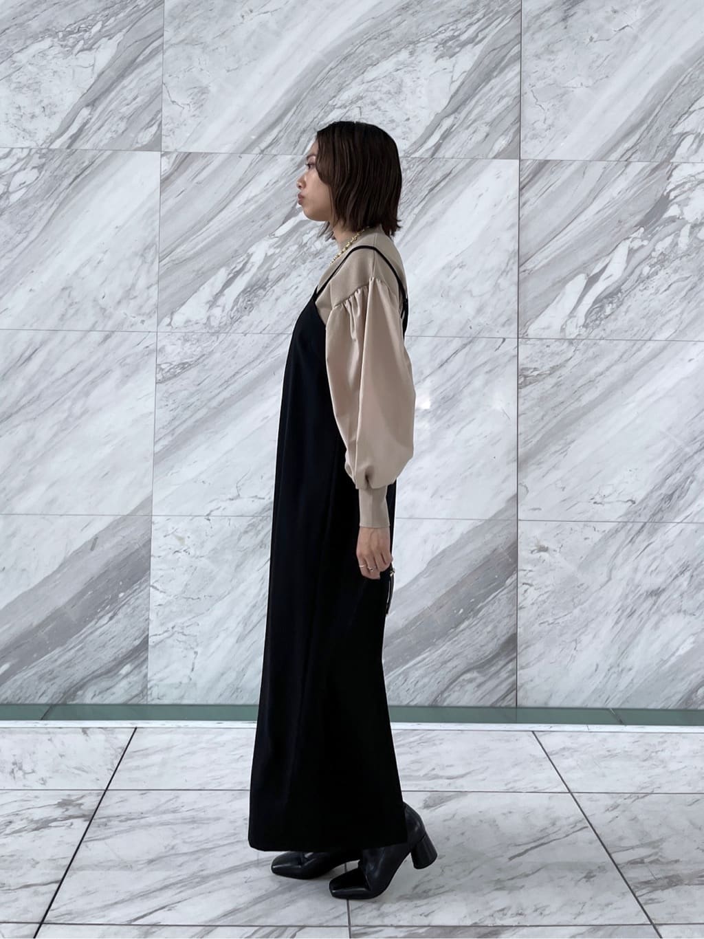 Harukaさんの「INDIVI｜【MILLELA FIRENZE】ショルダームーンバッグ」を使ったコーディネート