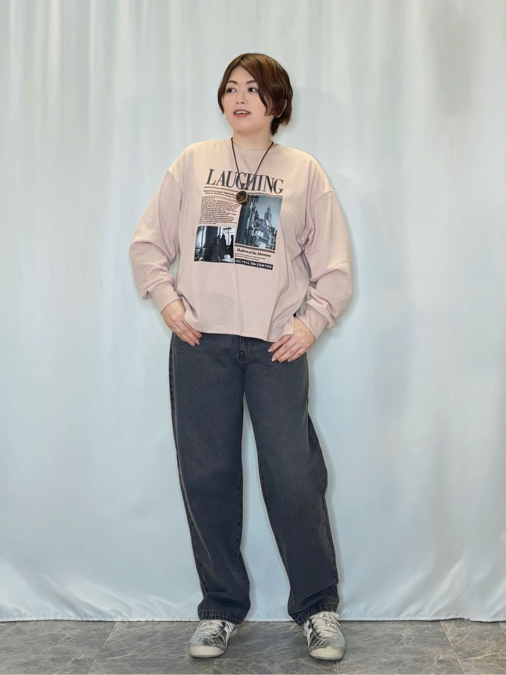 たみさんの「SHOO･LA･RUE｜【S-LL】程よくゆったりな 柔らかデニムテーパードパンツ」を使ったコーディネート