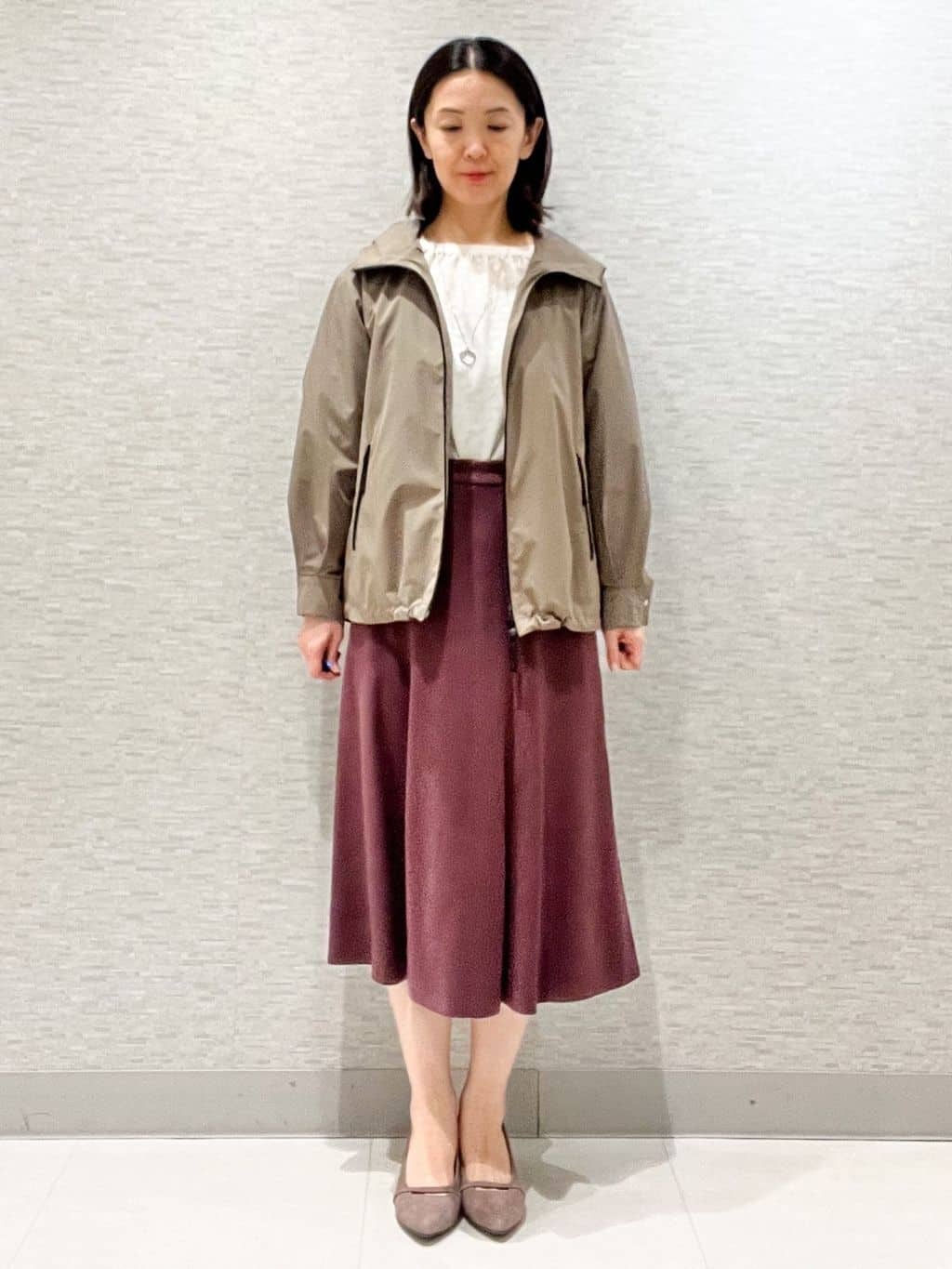 marikoさんの「Reflect｜【ライトアウター／キレイ見え／気軽な羽織に◎】スポーティライトアウター」を使ったコーディネート