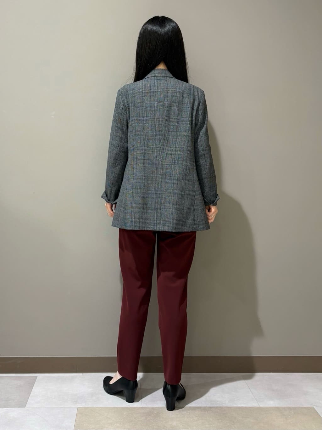 KEIKOさんの「INDIVI｜【洗える／オンオフ】チェック柄ダブルジャケット」を使ったコーディネート