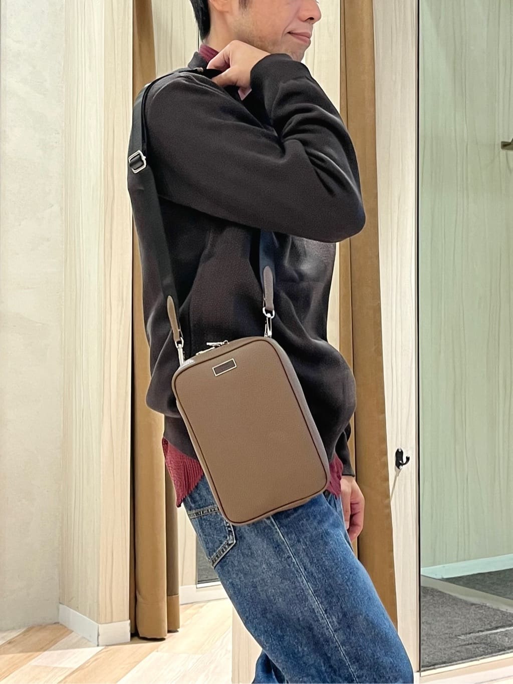 URAさんの「TAKEO KIKUCHI｜【Made in JAPAN】ビッグチェック＆スライドパズル柄 ニット」を使ったコーディネート