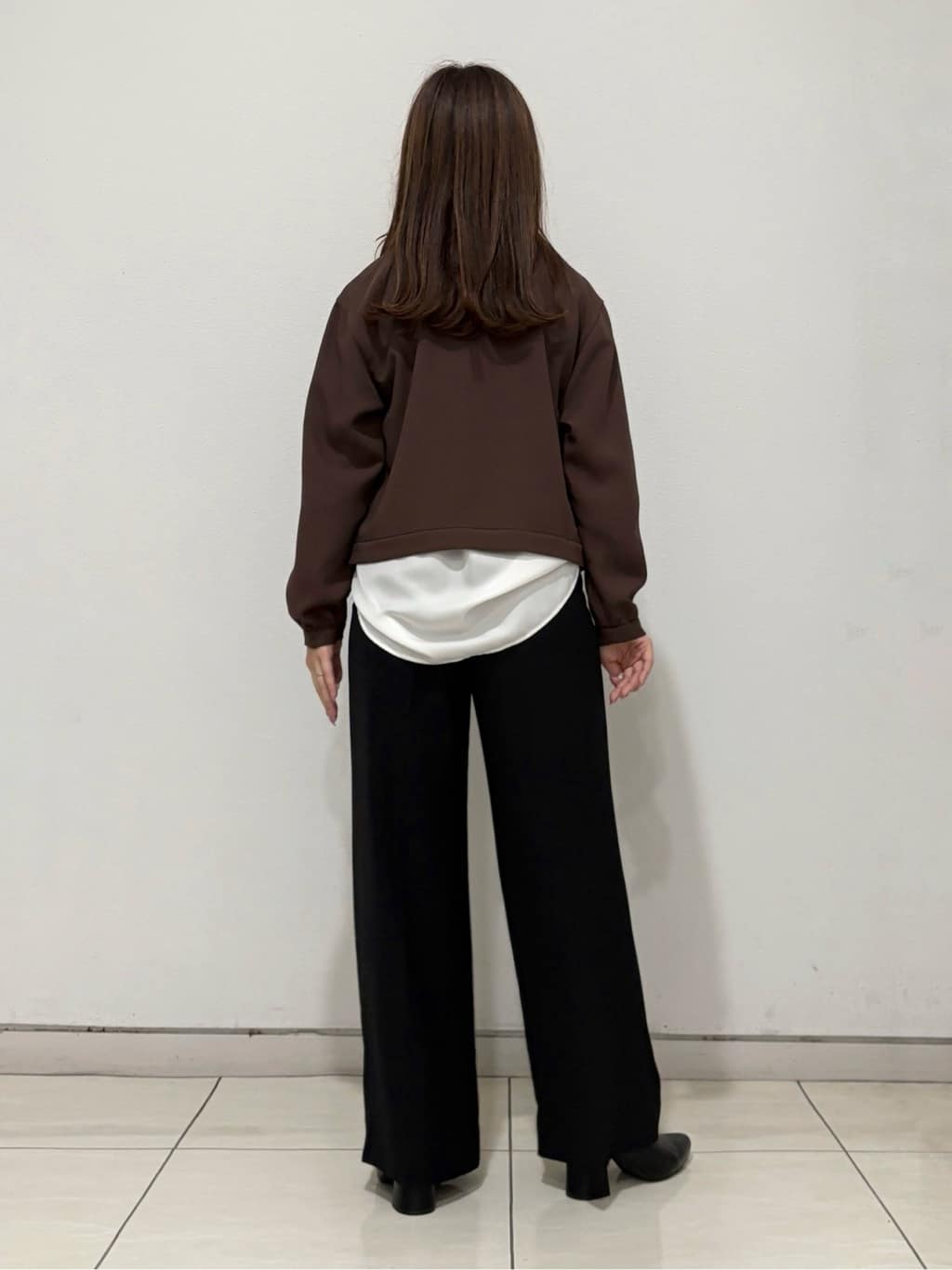 kahoさんの「INDIVI｜【洗える／UVケア／吸汗速乾】ジョーゼットライトブルゾン」を使ったコーディネート