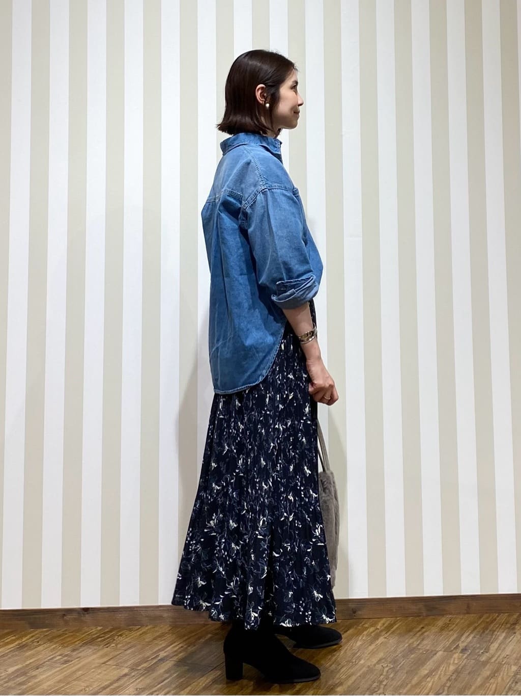 SAOさんの「SHOO･LA･RUE｜起毛ニットブーツ」を使ったコーディネート