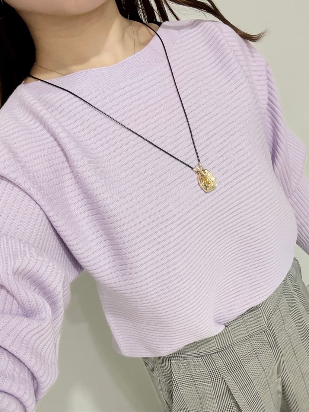 kahoさんの「INDIVI｜【洗える／体型カバー】美シルエットニット」を使ったコーディネート