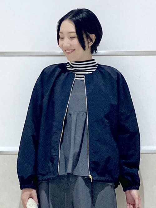 eriko さんの「Dessin｜【洗える】リブタートルネックニット」を使ったコーディネート