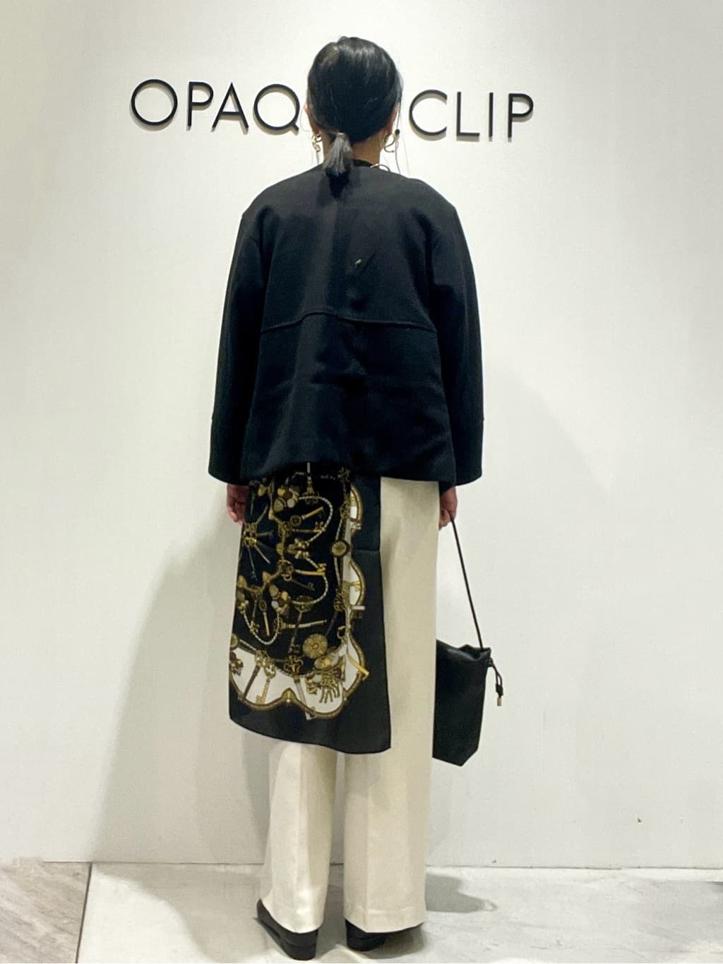 あいさんの「OPAQUE.CLIP｜ウールライクメルトンノーカラーコート【洗濯機洗い可】」を使ったコーディネート