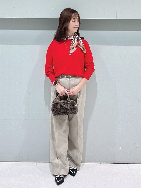 makiさんの「UNTITLED｜【8色展開/体型カバー】魅せるタイムレスニット」を使ったコーディネート