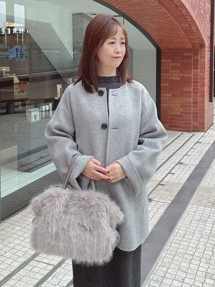 makiさんの「UNTITLED｜【ミディ丈/軽やか】セミラグランリバー コート」を使ったコーディネート