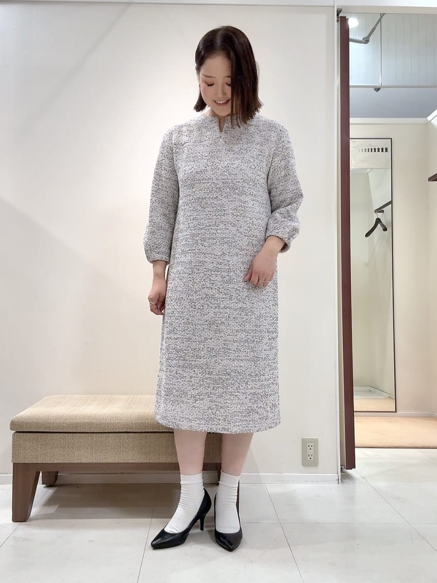 YUIさんの「UNTITLED｜【洗える/軽羽織り】マシュマロタッチ　スエード調コート」を使ったコーディネート
