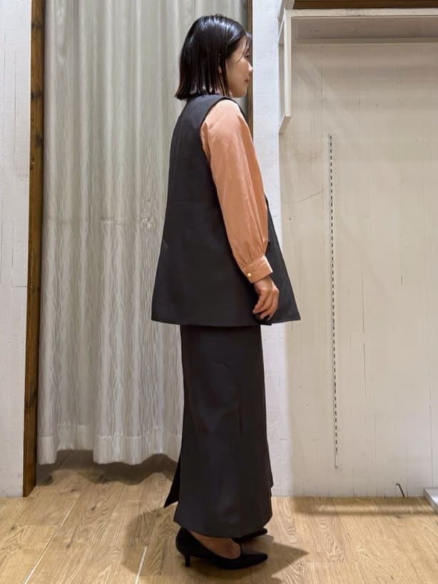 chさんの「THE SHOP TK｜ノーカラージレ【セットアップ可/洗濯機OK】/CAVIANシリーズ」を使ったコーディネート