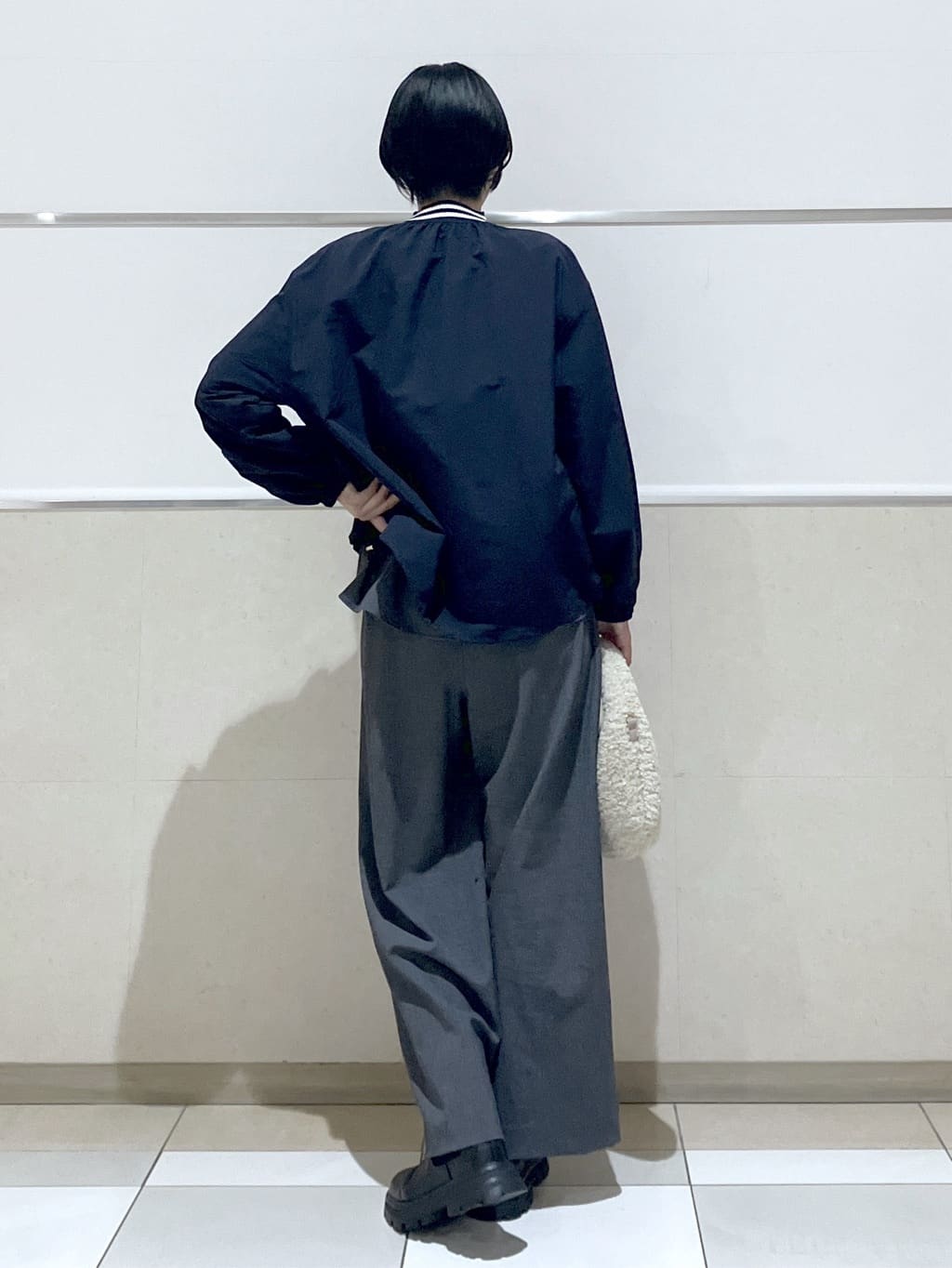 eriko さんの「Dessin｜【洗える】リブタートルネックニット」を使ったコーディネート