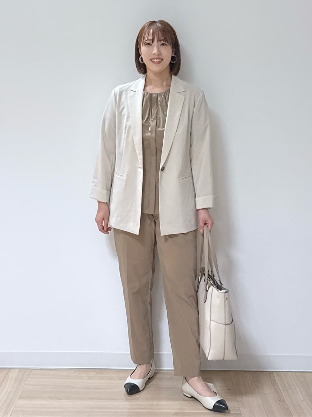 amiさんの「Reflect｜◆【マシンウォッシュ可／セットアップ可／通勤におすすめ】ドライタッチジャケット」を使ったコーディネート