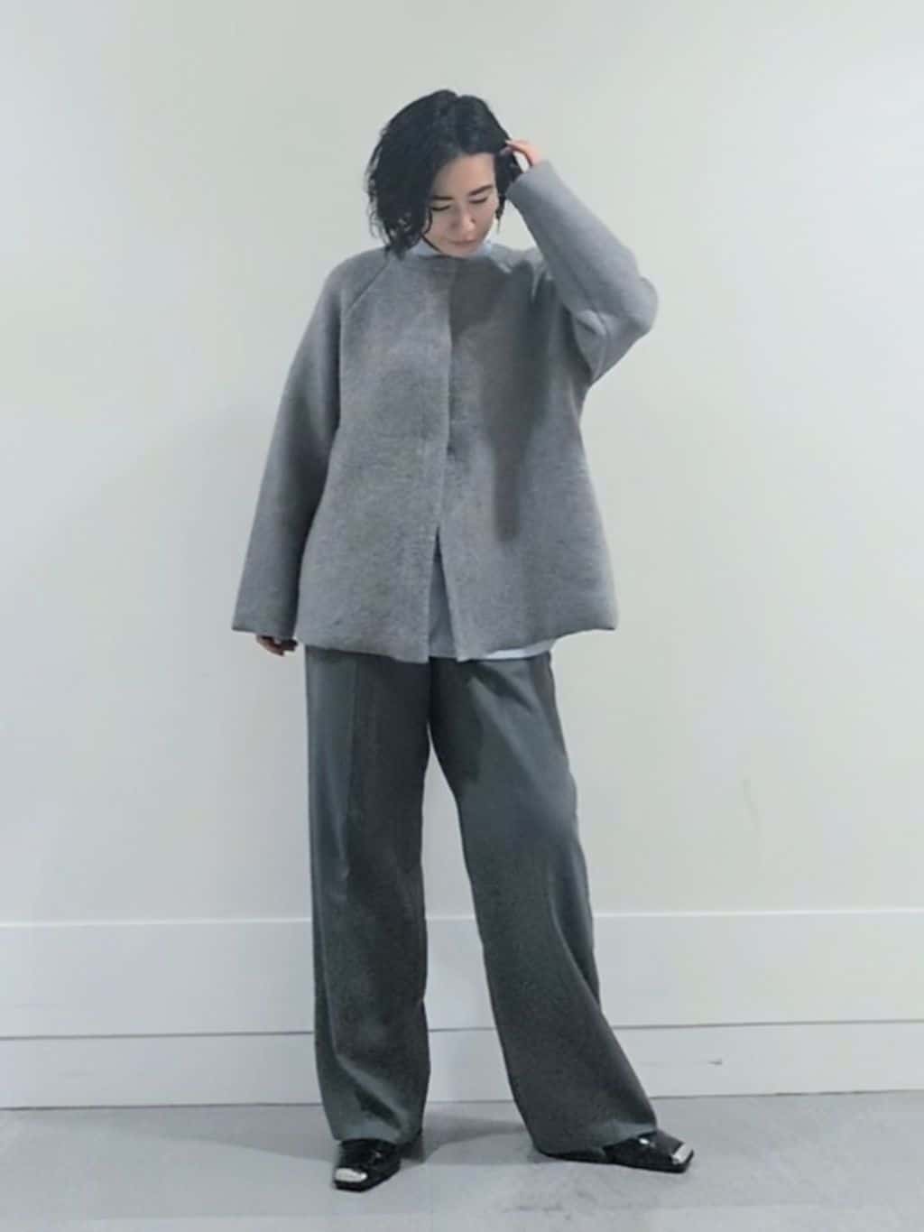 ミズタさんの「UNTITLED｜【軽アウター/ミドル丈】ウールニットコーディガン」を使ったコーディネート