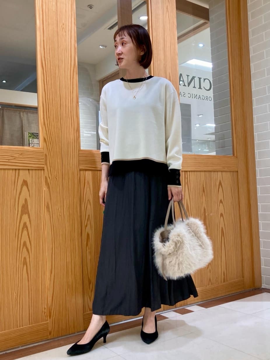 ゆうさんの「UNTITLED｜【アンサンブル可/洗える】ウールミラノリブニット」を使ったコーディネート
