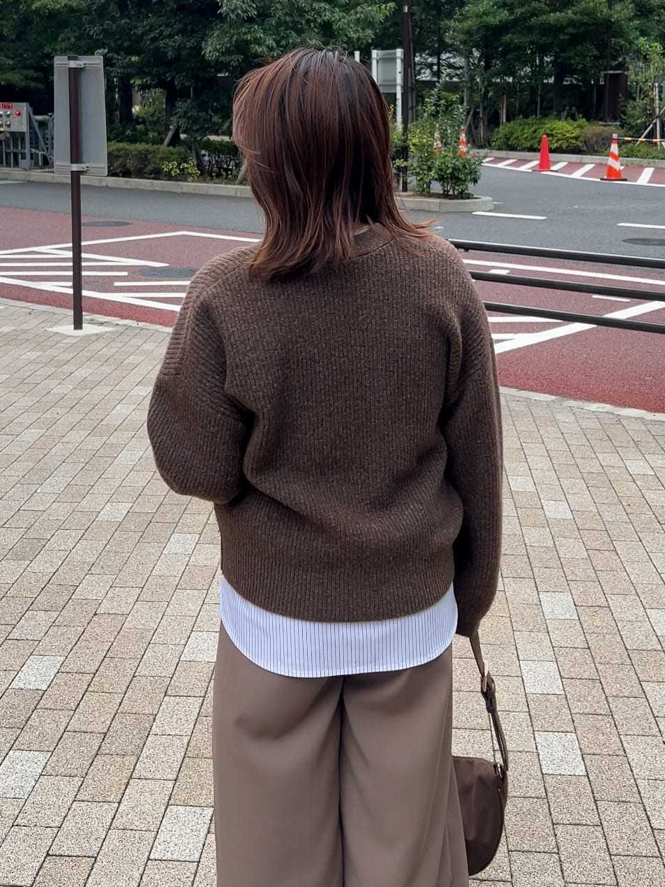 ちびゆきさんの「grove｜【SETITEM】オーバーサイズ畔カーディガン」を使ったコーディネート