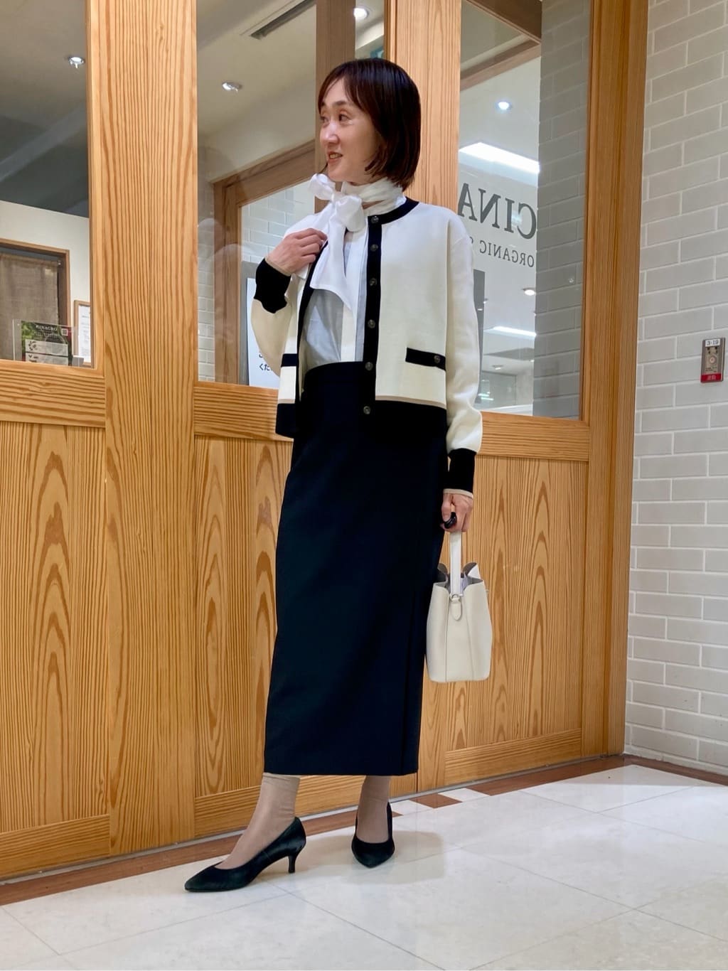 ゆうさんの「UNTITLED｜【アンサンブル可/洗える】ウールミラノリブニット」を使ったコーディネート