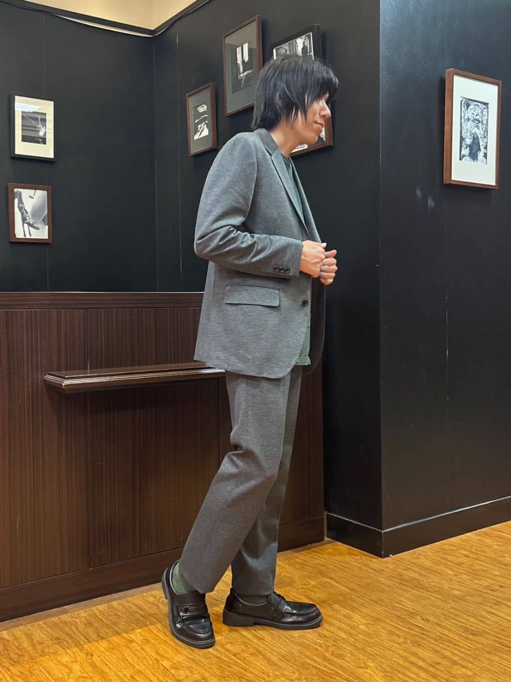 moritaさんの「TAKEO KIKUCHI｜【None Of Stress】アクティブジャージ 千鳥 ジャケット」を使ったコーディネート