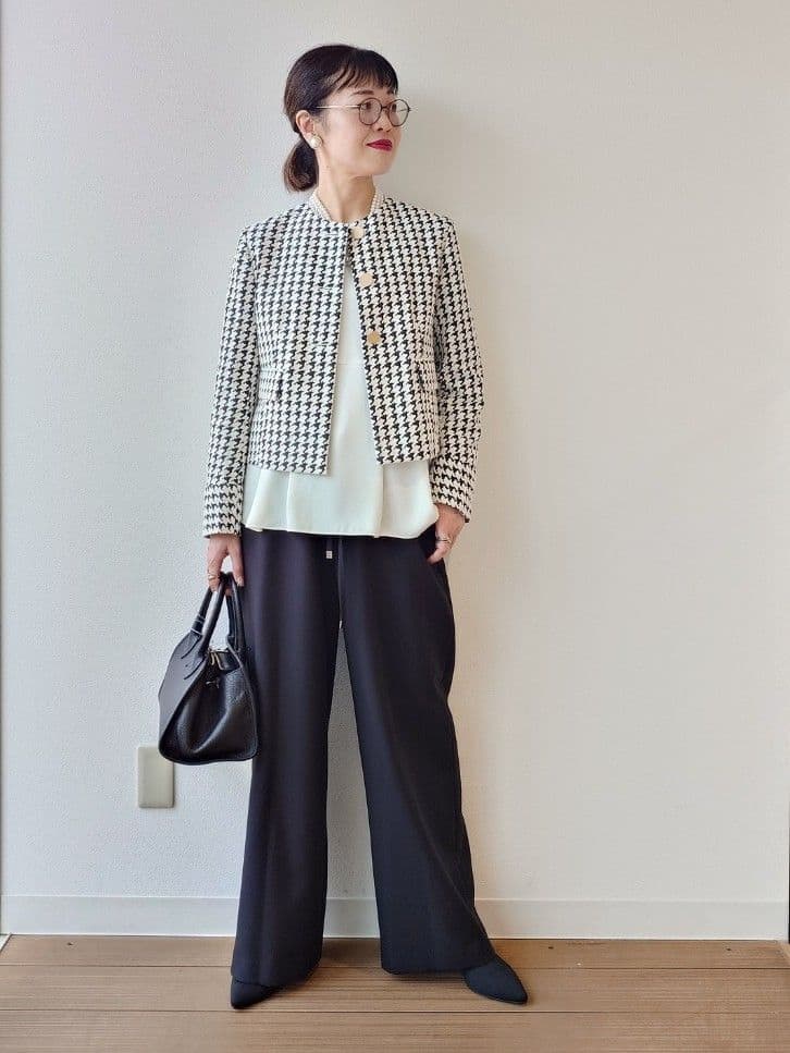 MUTSUKOさんの「UNTITLED｜【セットアップ可能】クラシックチドリ ジャケット」を使ったコーディネート
