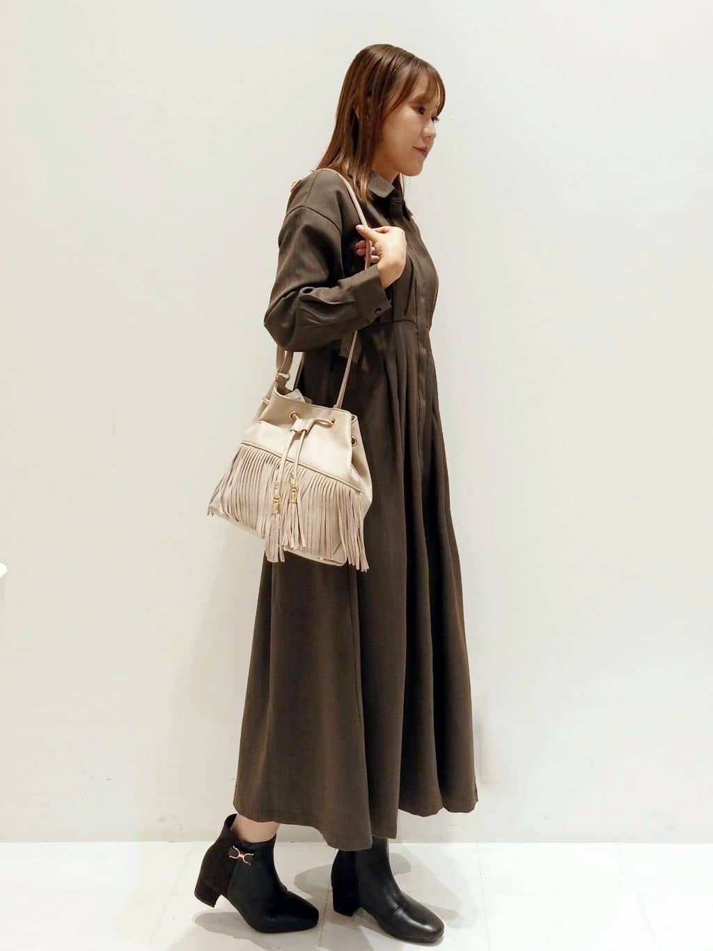 mizueさんの「grove｜品よくまとう、大人のシャツワンピース」を使ったコーディネート