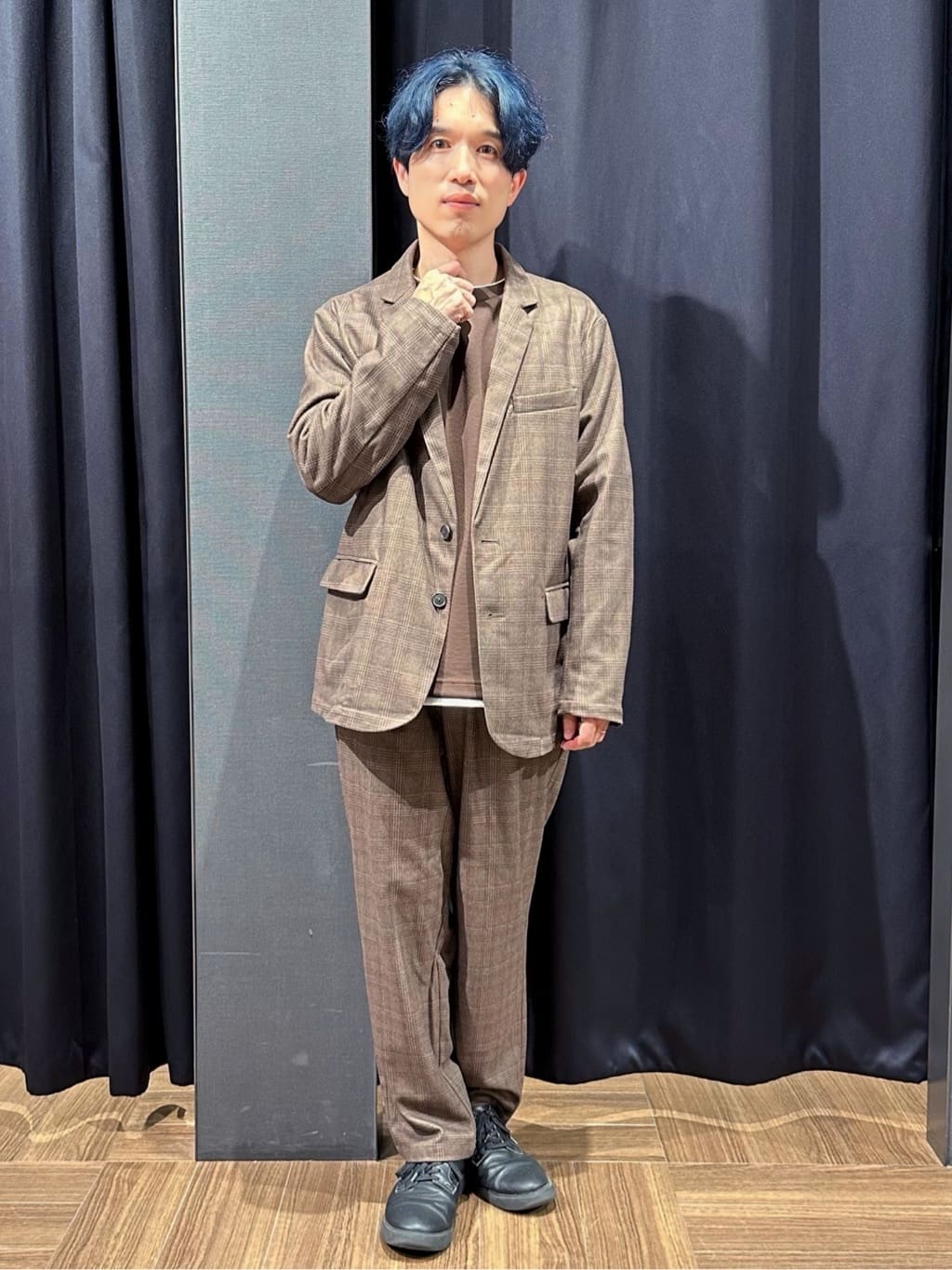 tomoyaさんの「THE SHOP TK｜ホームスパンジャージジャケット【セットアップ可/洗濯機OK】」を使ったコーディネート
