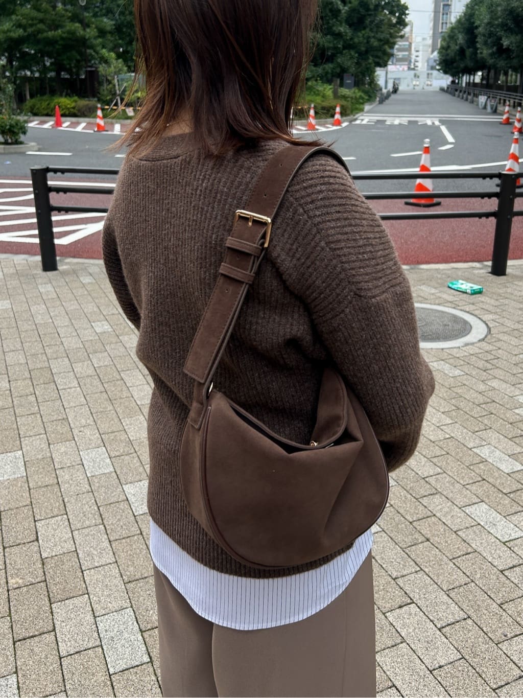 ちびゆきさんの「grove｜【SETITEM】オーバーサイズ畔カーディガン」を使ったコーディネート