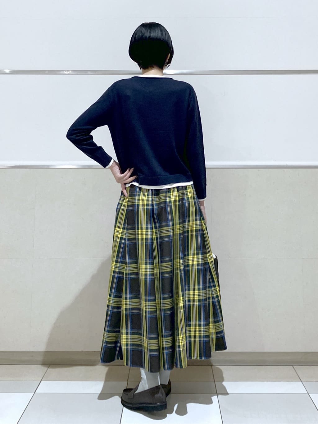 eriko さんの「Dessin｜【洗える】バイカラーカーディガン」を使ったコーディネート