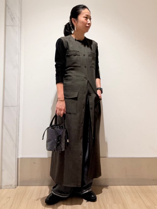 MIYAKAWAさんの「DRESSTERIOR｜◆【洗える/リブベロア】シアーリブベロアカットソー」を使ったコーディネート