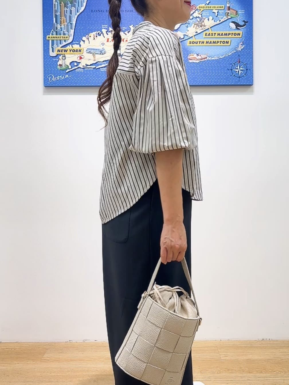 Yasucoさんの「Dessin｜【洗える】オーガニックコットンフレンチスリーブ」を使ったコーディネート
