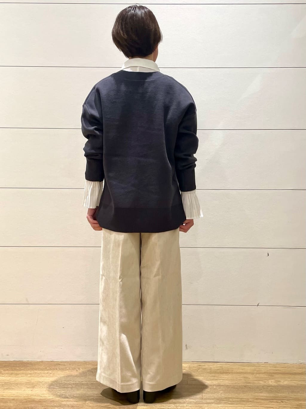 Ryoさんの「THE SHOP TK｜【体型カバー】ゆったり サイドスリットニット」を使ったコーディネート