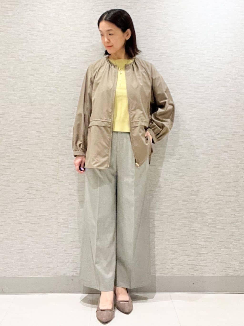 marikoさんの「Reflect｜【パンツにもスカートにも合わせやすい◎】ライティブルゾン」を使ったコーディネート