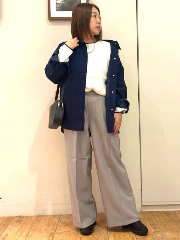 harusakuさんの「SHOO･LA･RUE｜【S-LL】オーバーシルエットでこなれ感 襟コール カバーオール」を使ったコーディネート