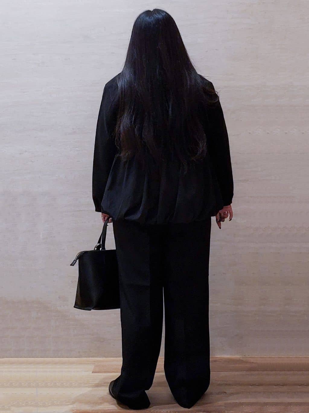 ちぃさんの「OPAQUE.CLIP｜ウールライクペプラムドッキングアウター【洗濯機洗い可】」を使ったコーディネート