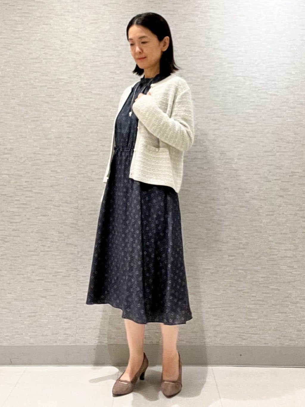 marikoさんの「Reflect｜【ライトアウター／ゆったりシルエット／気軽な羽織に◎】ドライタッチカーディガン」を使ったコーディネート