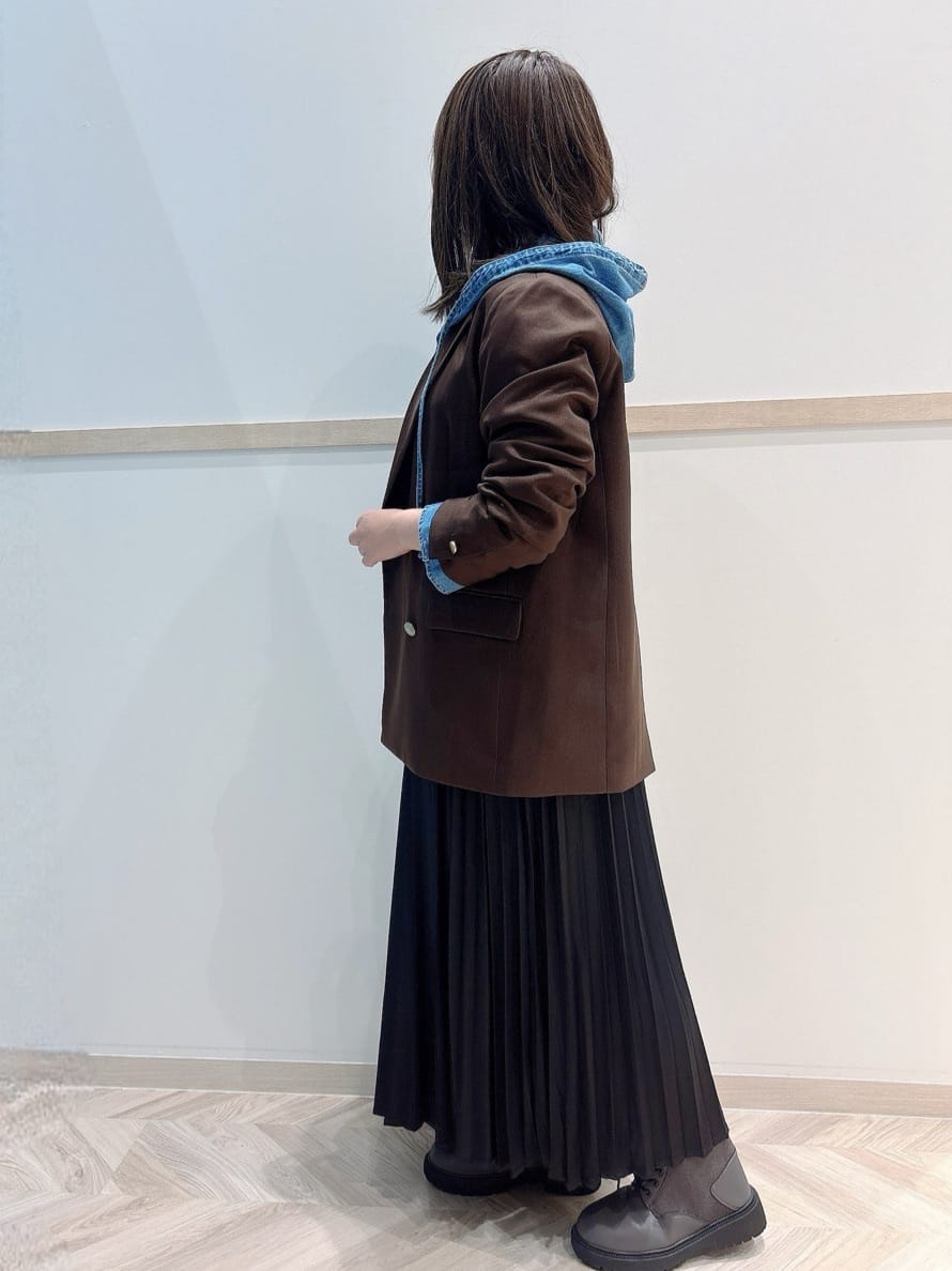chn2さんの「SHOO･LA･RUE｜【S-LL】こなれ感ある着こなしに デニムフーディーブルゾン」を使ったコーディネート
